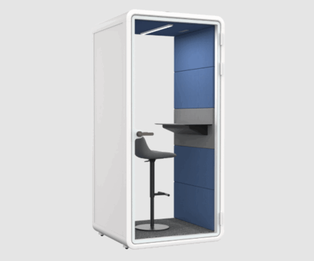 Office Pod Flex Box 1 người vách sọc – Không gian làm việc riêng tư