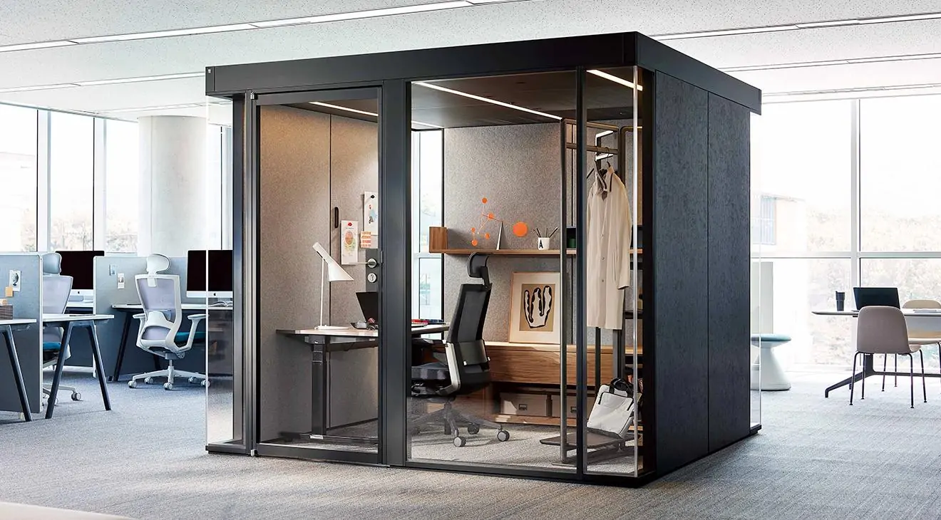 Pod làm việc cách âm trong văn phòng nhỏ